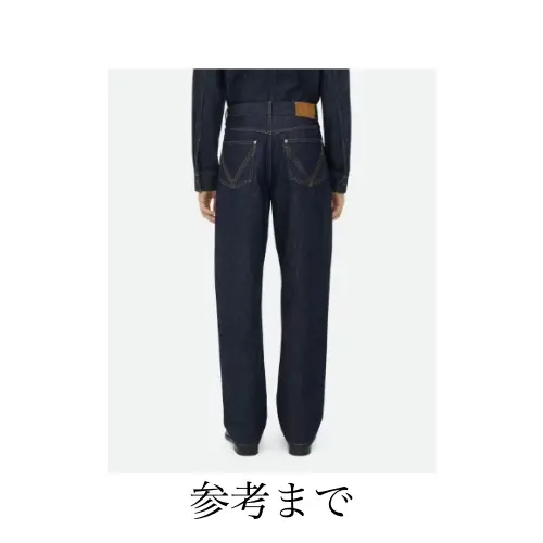 BOTTEGA VENETA インディゴ ワイドレッグ デニムパンツ
