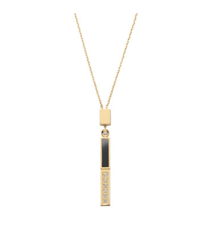 Vendome Aoyama ブラックカルセドニー ネックレス