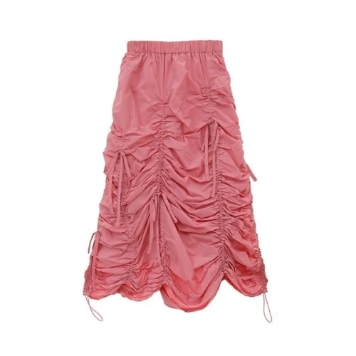 CANDY STRIPPER DRAWSTRING GATHER SKIRT