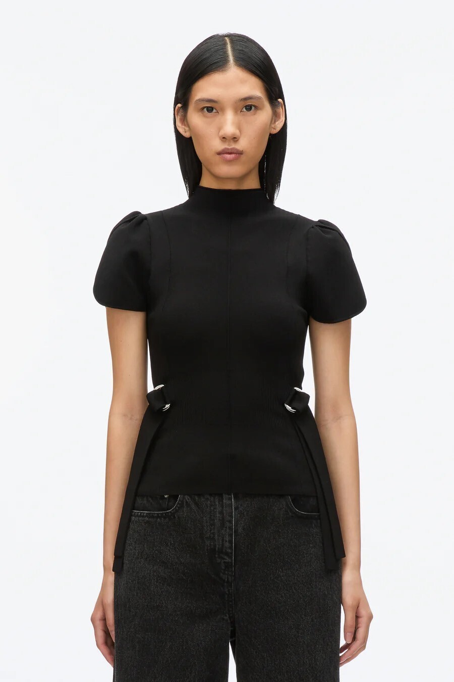 3.1 Phillip Lim Compact Rib Tulip Top