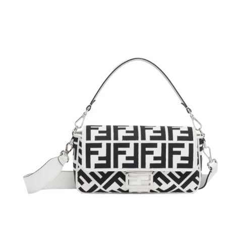 FENDI キャンバス バッグ FF刺繍