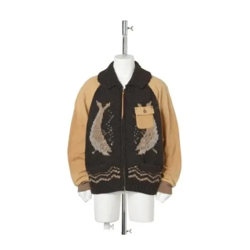 KHOKI COMBINATION COWICHAN SWEATER
