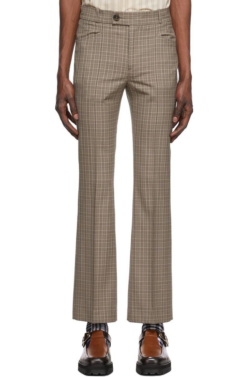 ERNEST W. BAKER CHECK TROUSERS