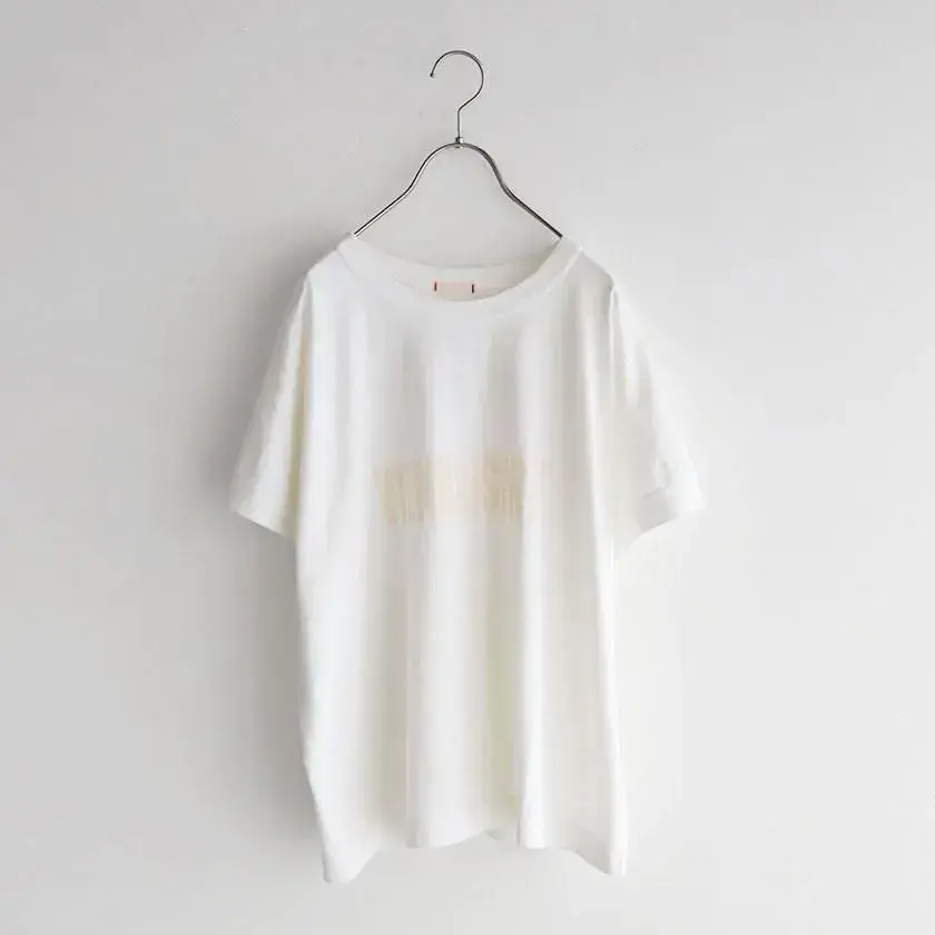 NATURAL LAUNDRY 硫化染め天竺 VIEプリントドルマンリブTシャツ