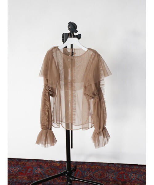 Katrin TOKYO volume sleeve tulle top