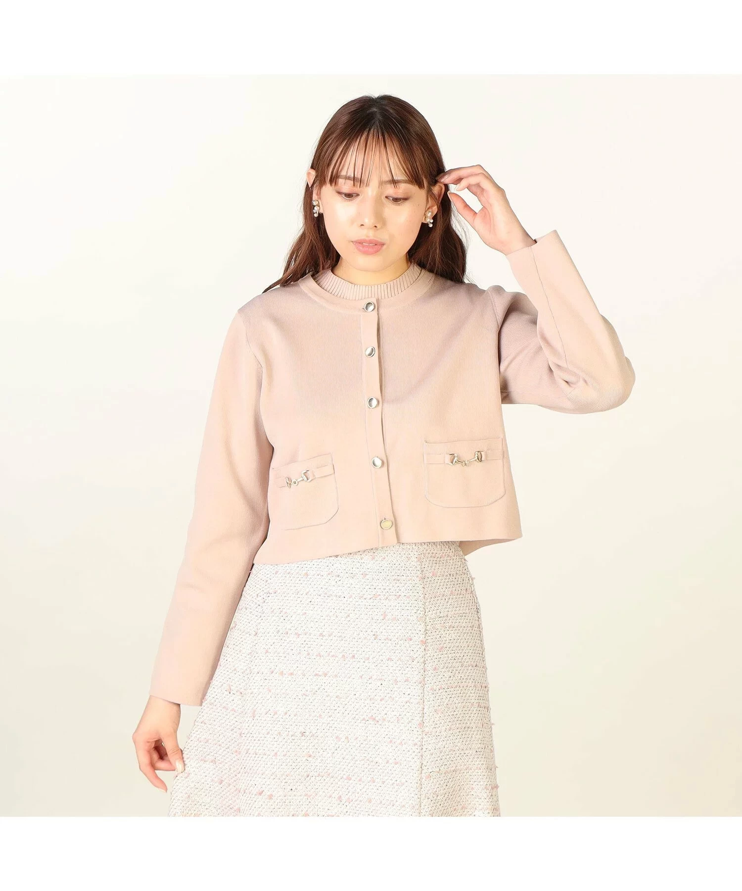 LAISSE PASSE ニットジャケットアンサンブル