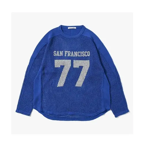 SEVEN BY SEVEN PRINTED FOOTBALL KNIT TEE