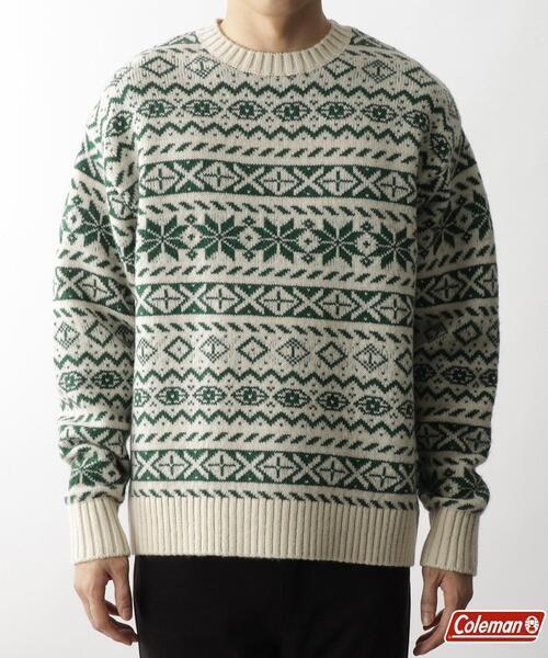 Coleman ウールジャカードニット
