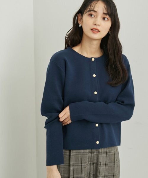 ROPE' PICNIC RENU/ゴールドボタンカーディガン