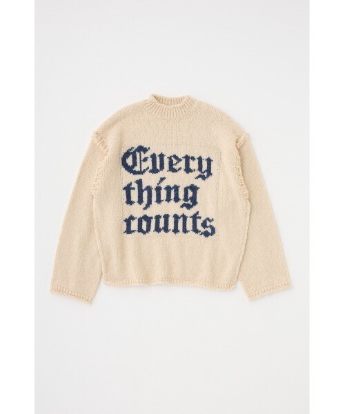 MOUSSY KNITTED WORDS セーター