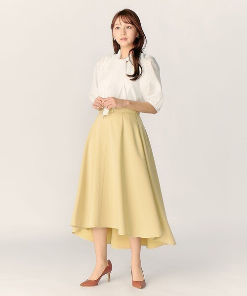 LAISSE PASSE ベルト付きフィッシュテールスカート