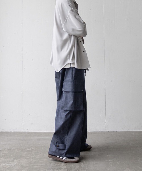 Casper John M-47 stretch denim HAKAMA cargo pants
