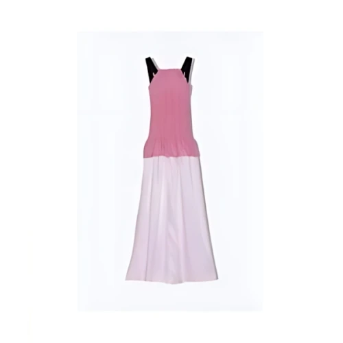 TOGA SHIRRING SATIN DRESS