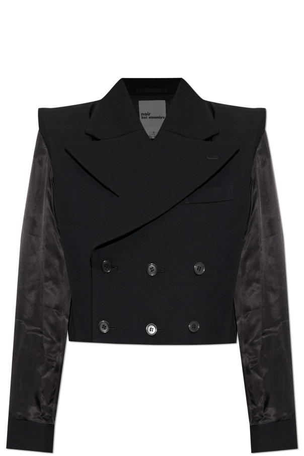 Noir Kei Ninomiya BLACK Short double-breasted blazer