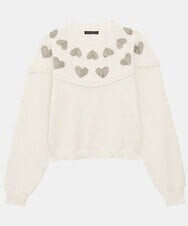 TARA JARMON Iridescent cotton knit