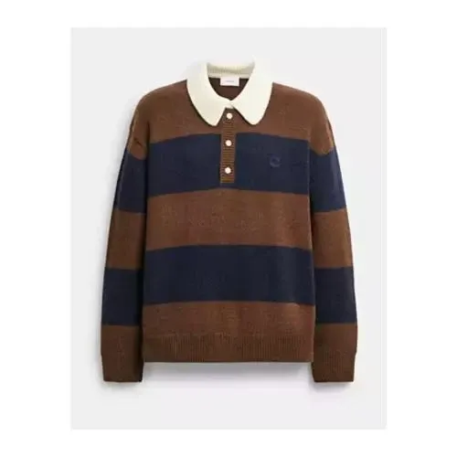 COACH ニット ラグビー ポロ セーター