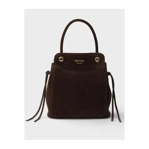 PRADA プラダ キャリー スエード ミニ ハンドバッグ