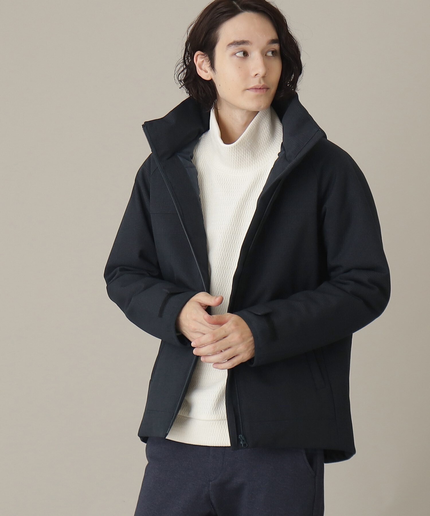 THE SHOP TK サーモライトジャケット対応フード付きブルゾン