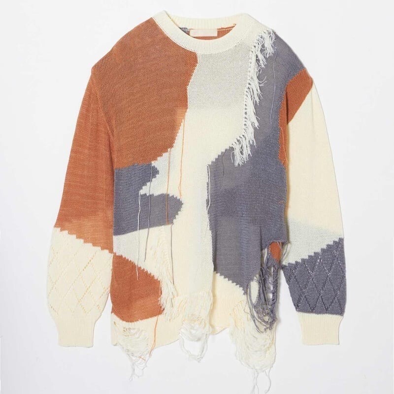 meagratia Frayed knit P/O