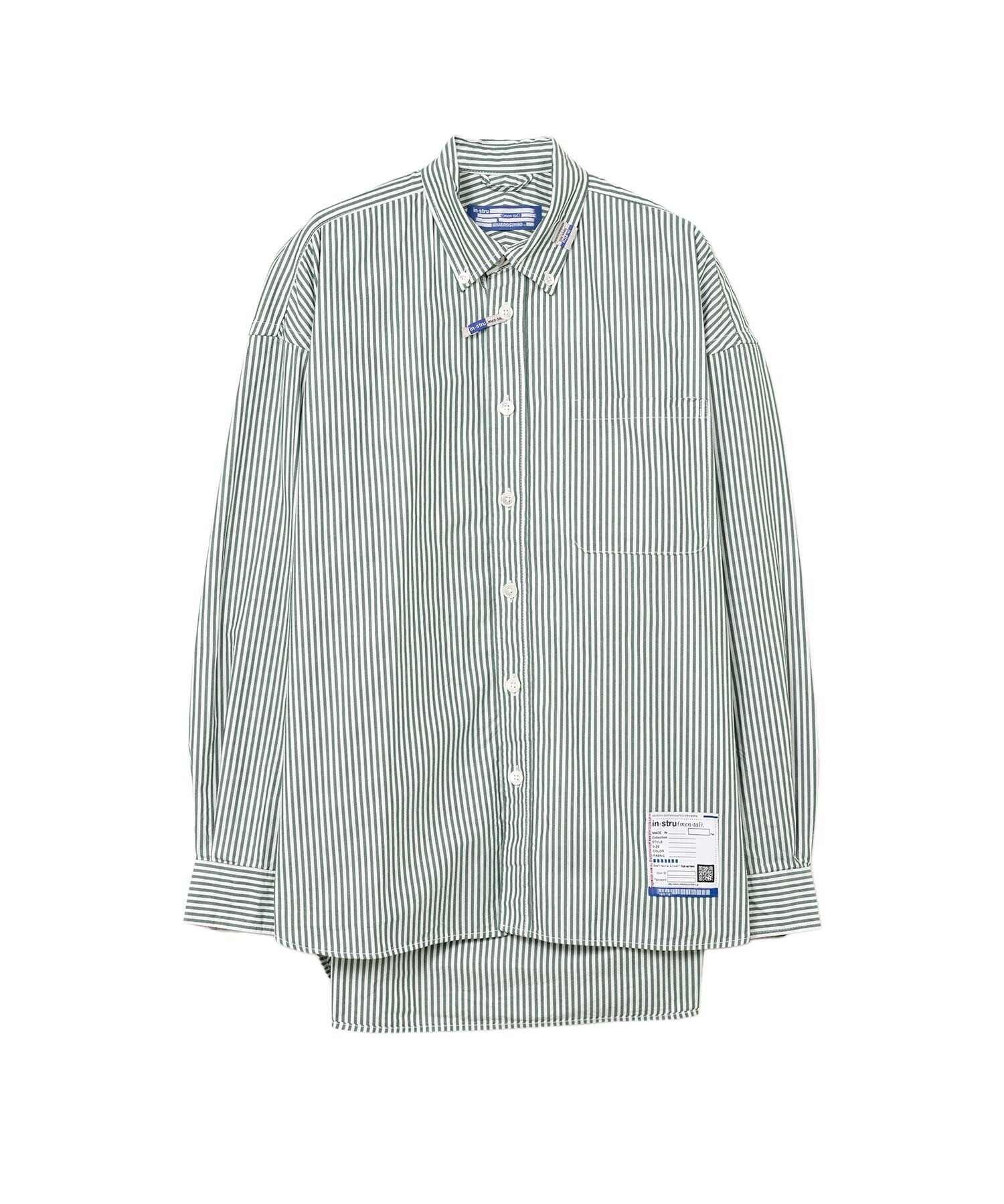 in・stru(men-tal). Stripe OX Long Sleeve Shirt
