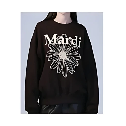 Mardi Mercredi SWEATSHIRT FLOWERMARDI_BROWN CREAM