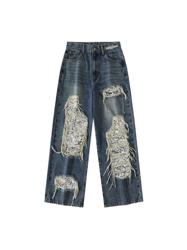 CONP CONP Ripped Detail Jeans