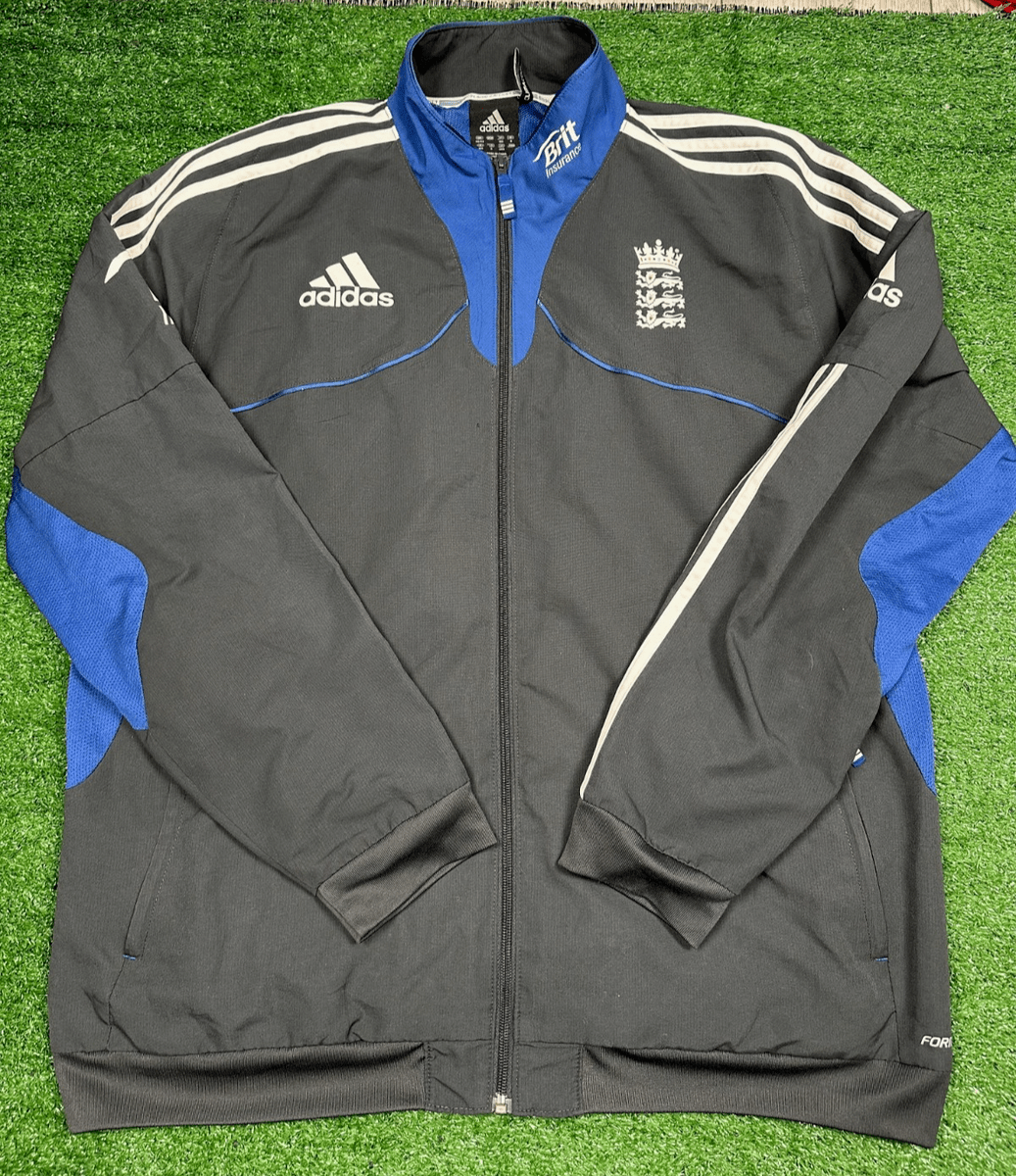 adidas England Cricket Adidas 2012 Black Tracksuit Top Jacket