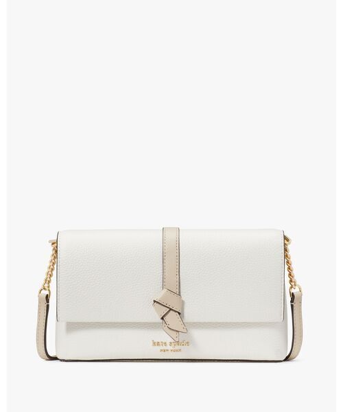 kate spade new york ノット カラーブロック フラップ チェーン クロスボディ