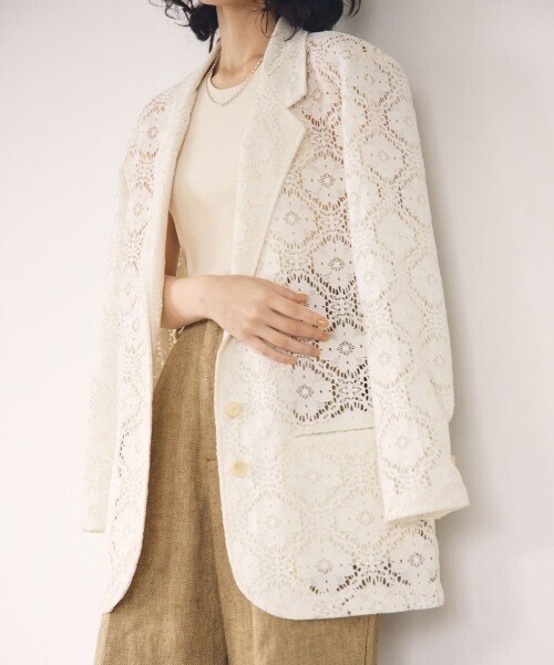 TODAYFUL "Lace Over Jacket"レースオーバージャケット/12210103