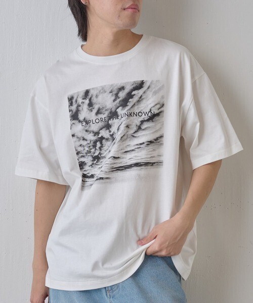 COLONY 2139 クラウドフォトプリントTシャツ