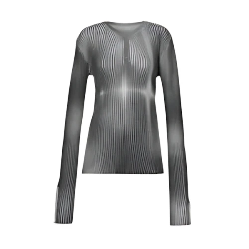 NACHE FAINT SPRAY RIBBED KNIT