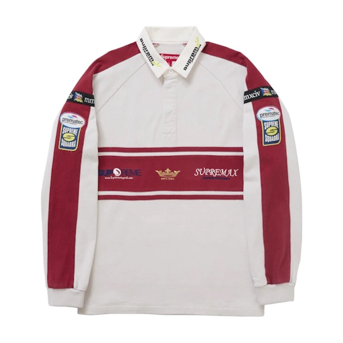 Supreme Chest Stripe Rugby Stone