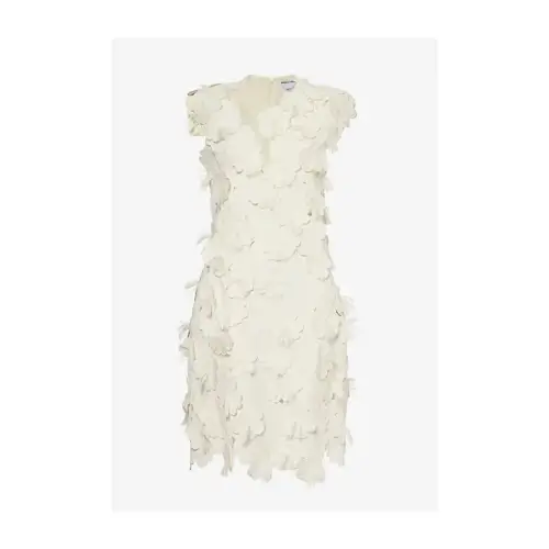 BOTTEGA VENETA flower-embroidered sleeveless silk-blend mini dress