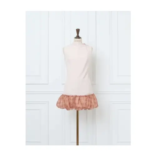 MISTREASS Check balloon hem dress