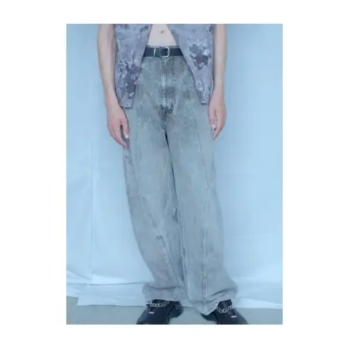 MIKAGE SHIN 3D Cutting Balloon Denim Pants