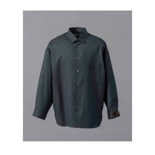MAISON SPECIAL 4 Colors Chambray Washable Wool Prime-Over Regular Collar Shirt