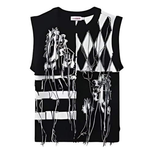 Charles Jeffrey LOVERBOY embroidered cotton gilet