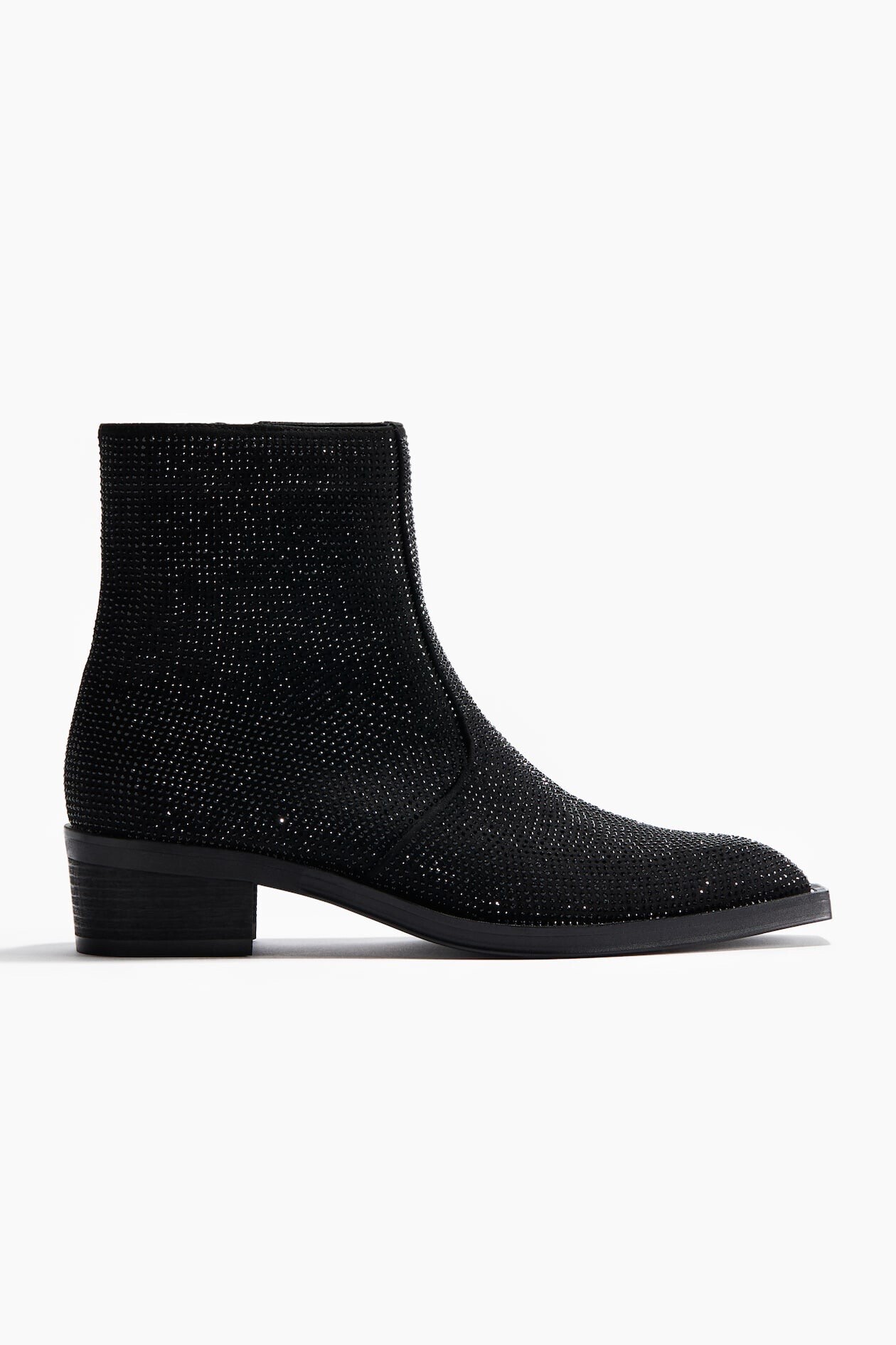 H&M ラインストーンエンベリッシュド ヒールブーツ