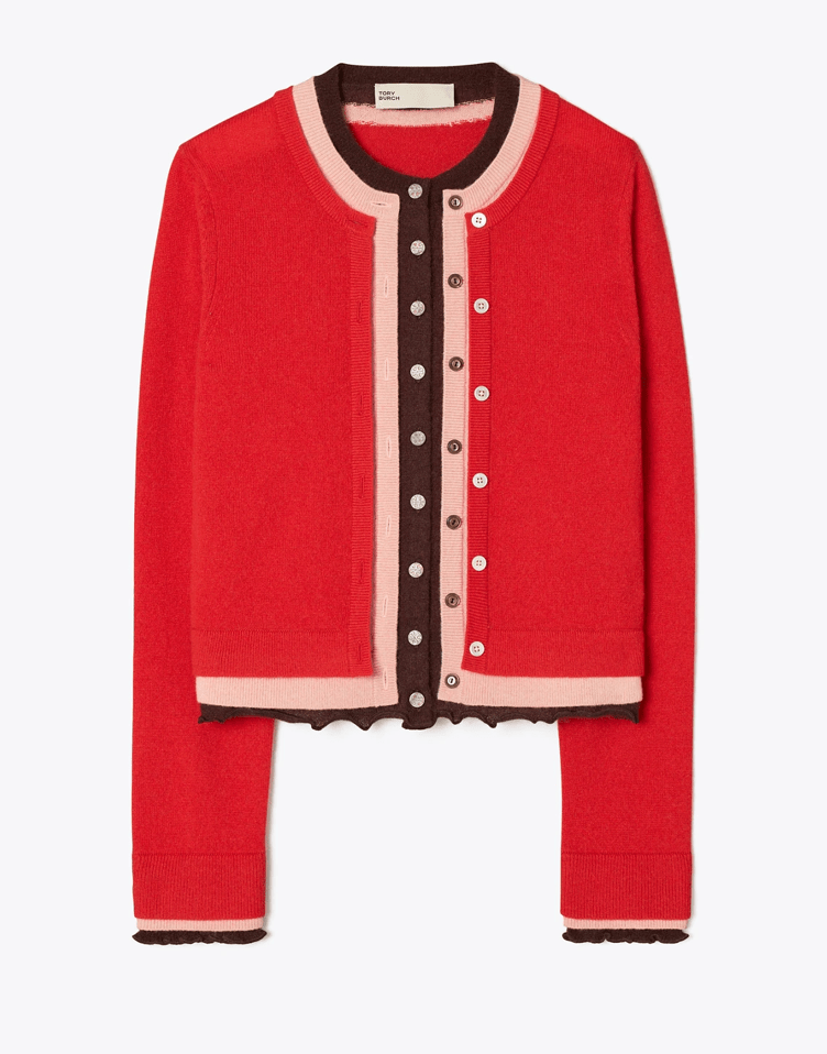 Tory Burch トリプルレイヤー カシミアカーディガン