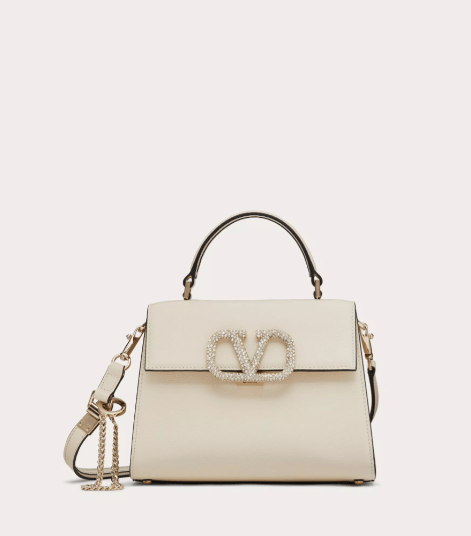 VALENTINO Vスリング ジュエルエンブロイダリー スモール ハンドバッグ