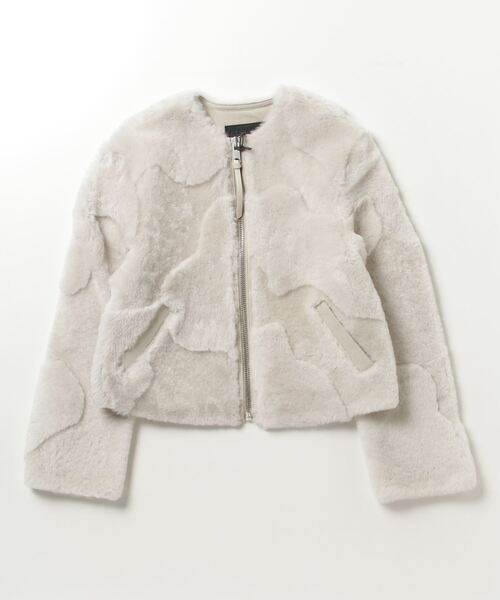 ALLSAINTS HANIA RELAXED FIT SHEARLING JACKET