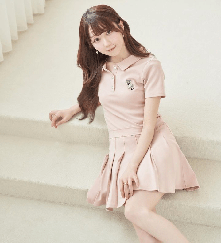 rose muse Kitten wappen polo-onepiece