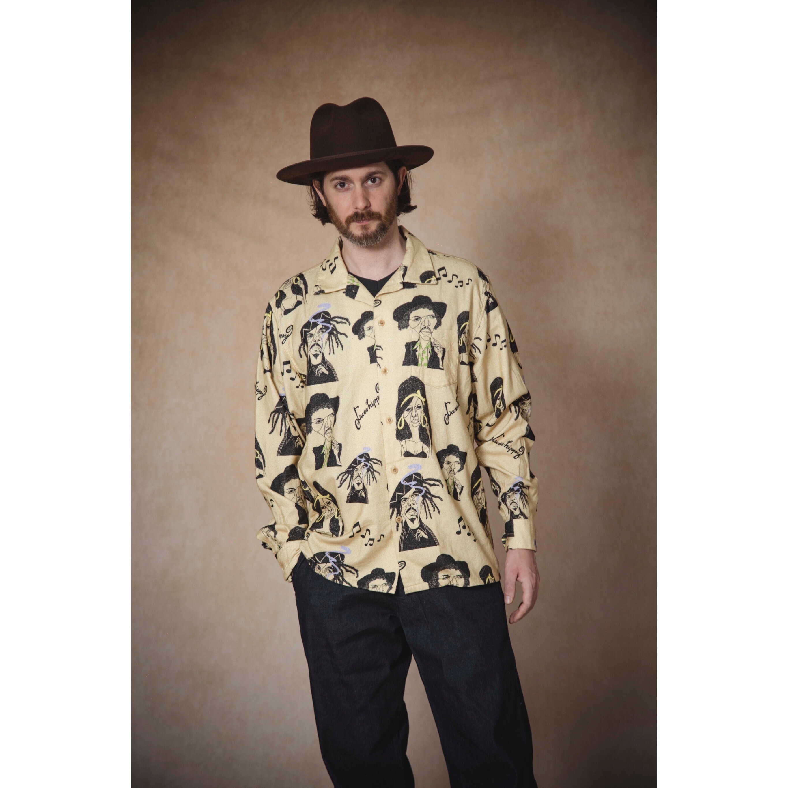 DRESS HIPPY FESTIVAL L/S SHIRT(NATURAL)