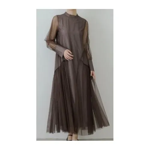 niana チュールパイピングAラインドレス