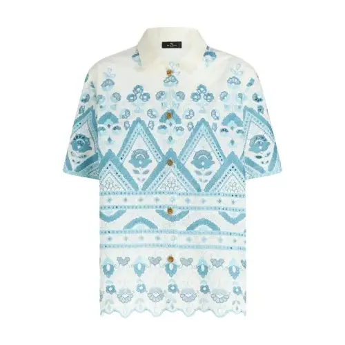 ETRO アイレットレース シャツ
