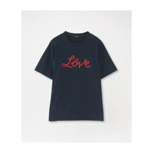 LOVELESS LOVEコード刺繍Tシャツ