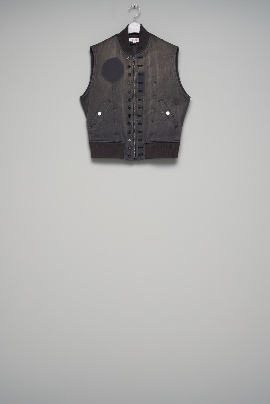 MASU VICTORIAN BOMBER VEST(ASH GRAY)