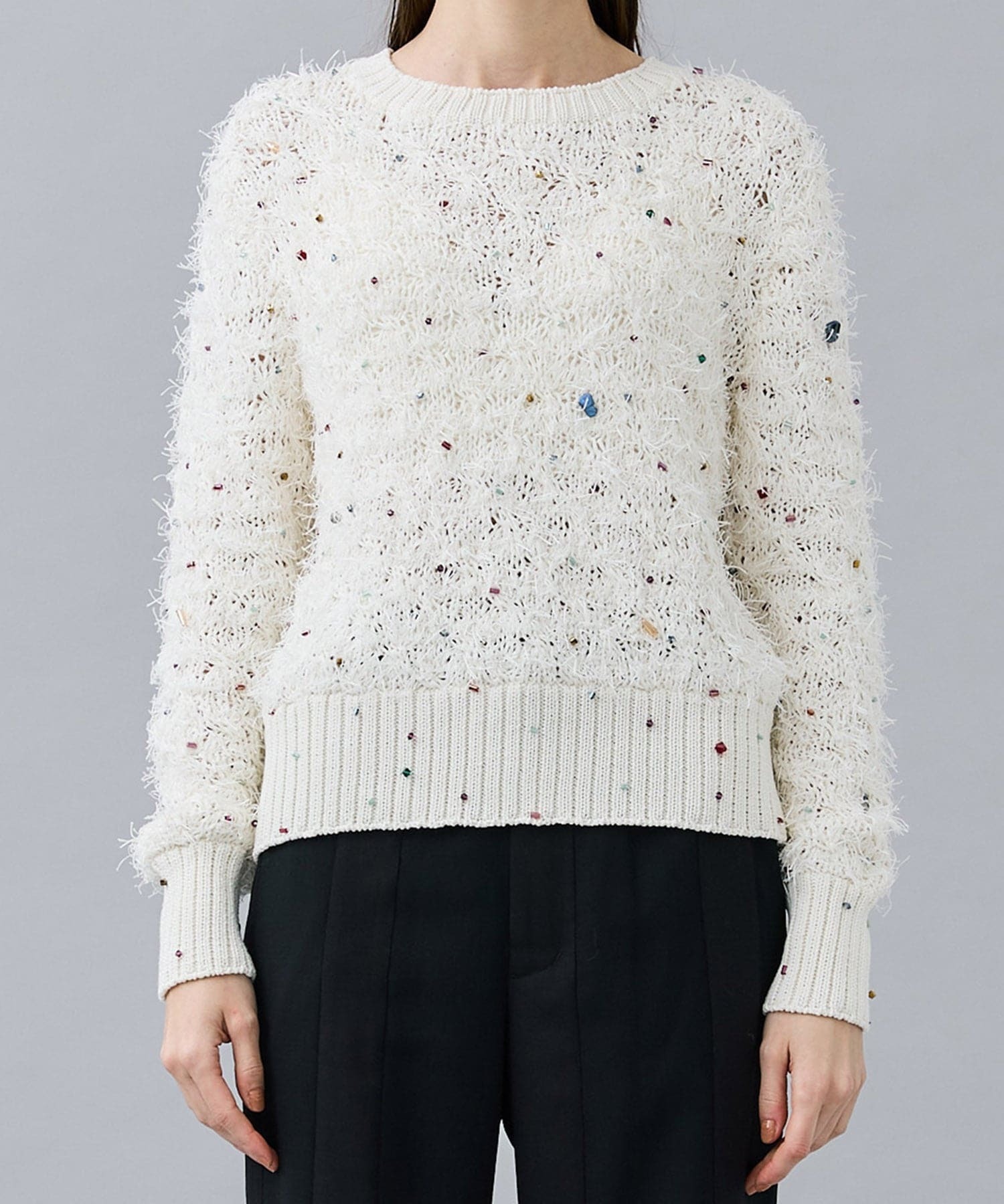 AKIRANAKA 別注BEAD EMBROIDERY KNIT