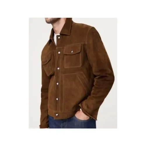BANANA REPUBLIC スエードレザー トラッカージャケット