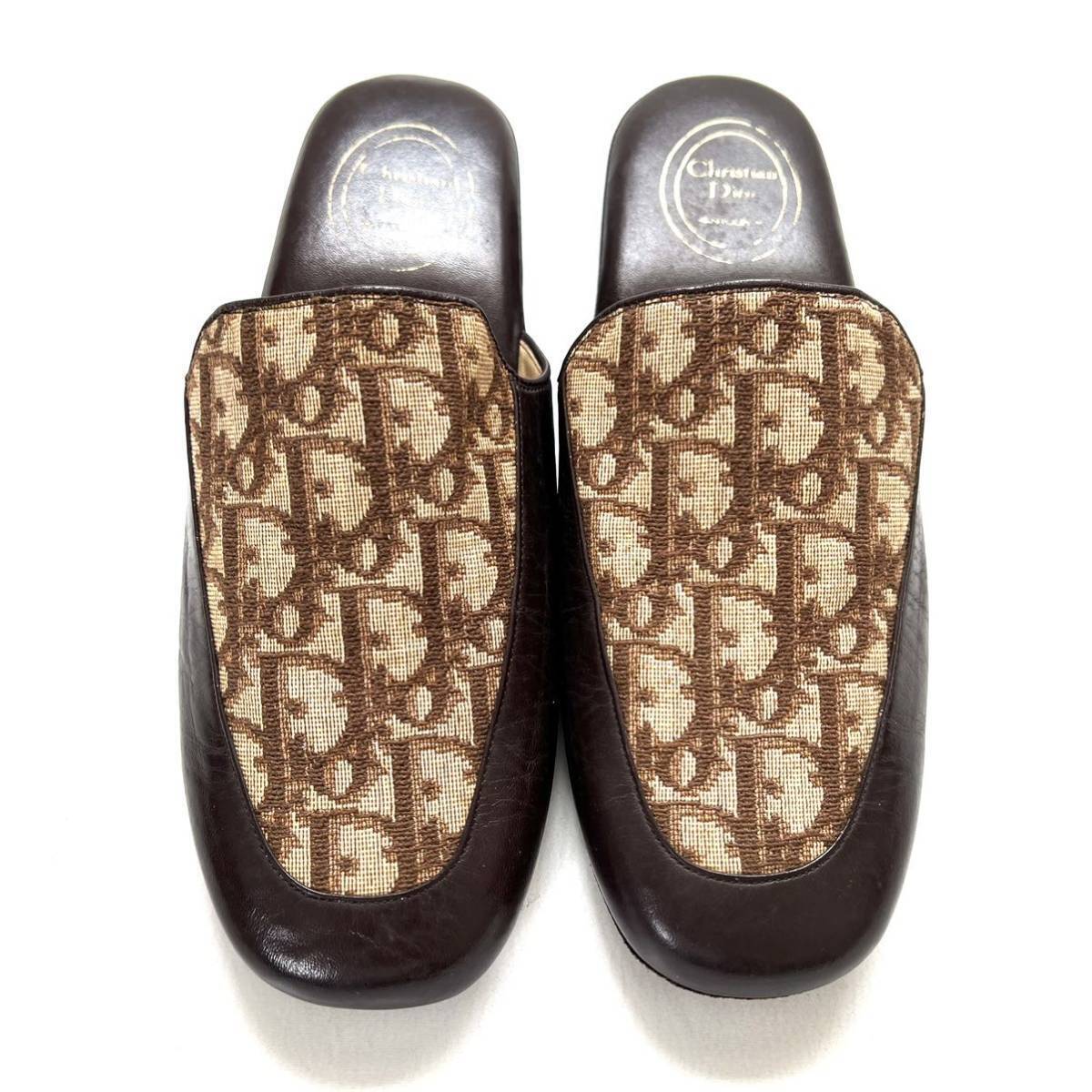 Christian Dior トロッター柄ルームシューズ